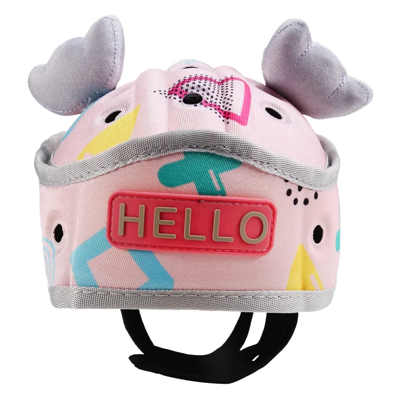 AS96-Casco de seguridad para bebés ajustable Protección para la cabeza de 360 grados, gorro de seguridad suave para niños pequeños para aprender a caminar,