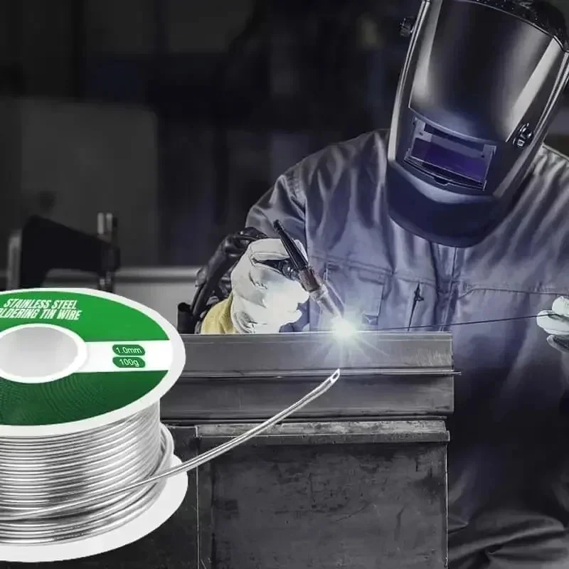 1.0mm Rosin Core Solder Wire, No‑clean 2.2% Flux Easy Melt Tin Soldering Wire Roll, 50g 100g Solder Wire For DIY Soldering Work