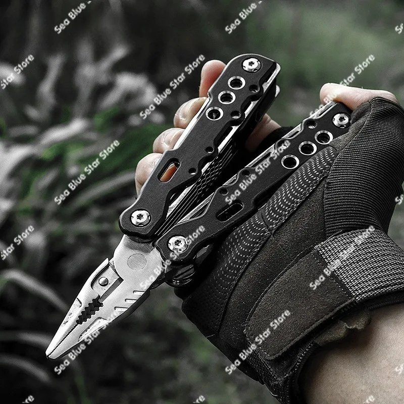 Hot Selling Multifunctional Pliers Portable Stainless Steel, Home Folding Pliers Outdoor Mountaineering Camping Tool Pliers