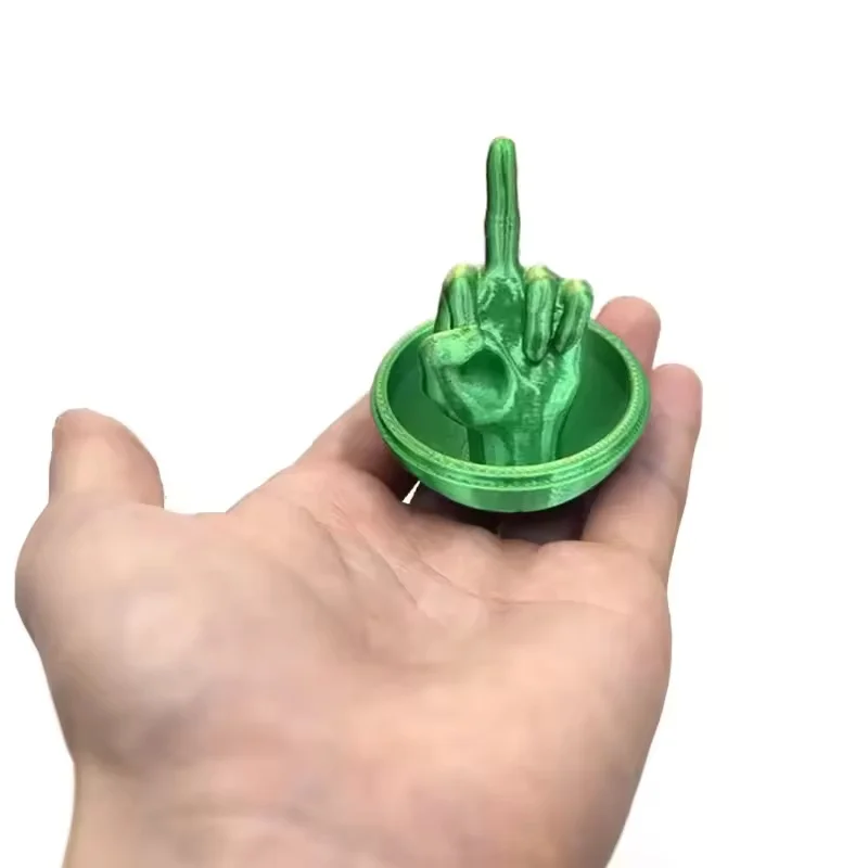 Surprising and funny gifts Creative 3D Printed Middle Finger Figurine, Cheap Gift Toy, Hot Sale Cute Egg Desktop Decoration