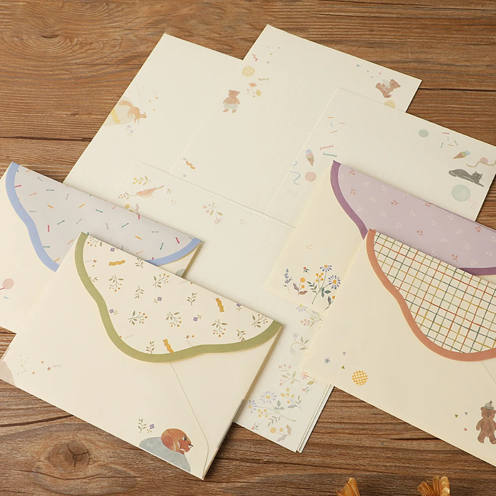 

Creative and Beautiful Japanese Graffiti Letter Wholesale Exquisite Cute Cat Set Small Envelope