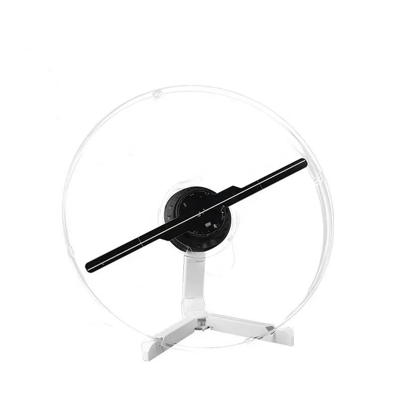 Hantu 25CM 3D Hologram Fan Holographic Projector Hologram 3D Led Fan Display Mini Holographic Display Small Desktop Hologram Fan