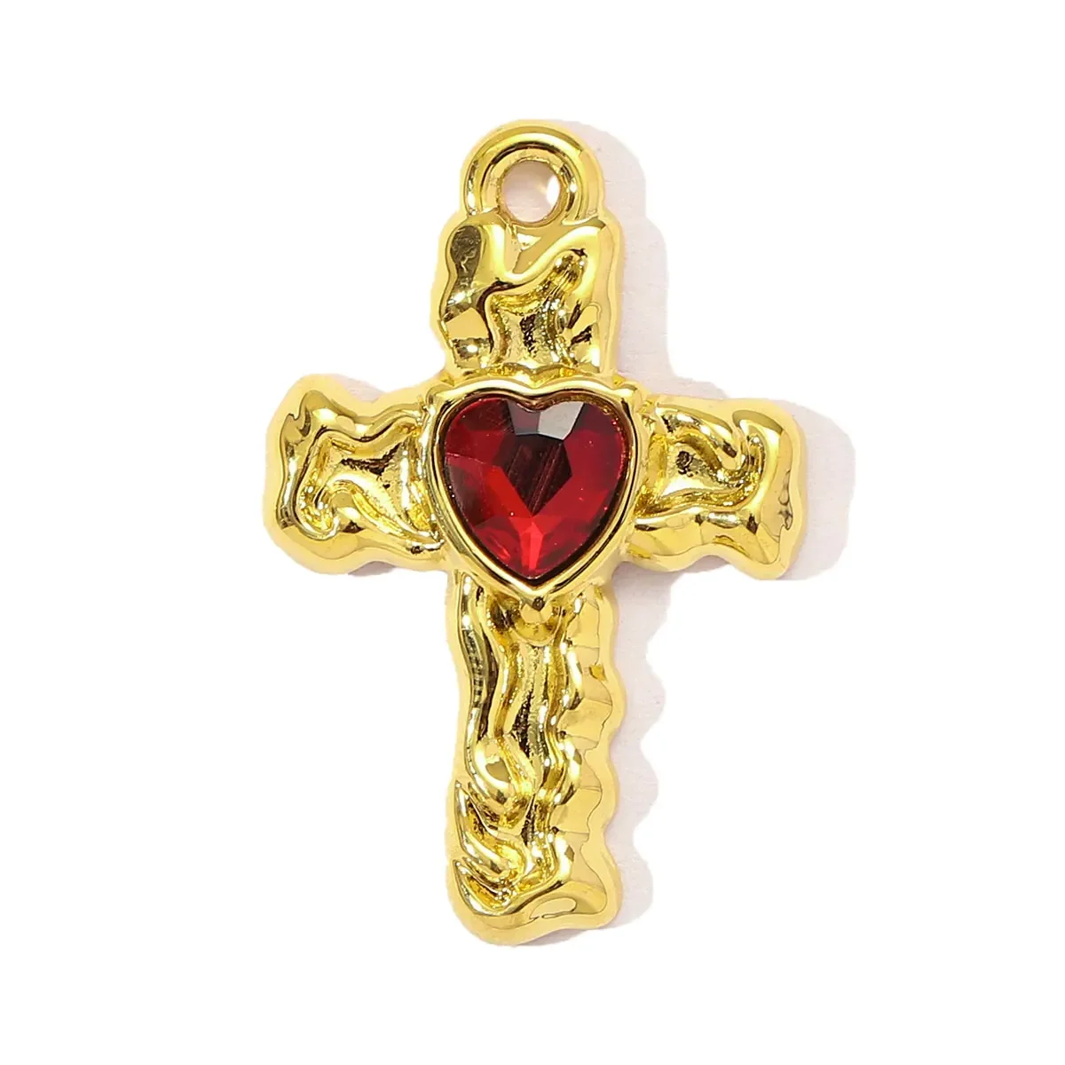 3pcs/Lot LaVixMia Wholesale Stainless Steel Enamel Rainbow Heart Key DIY Charms Cross Crown Necklace Pendant Love Cherry Jewelry
