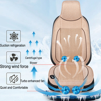 DC12/24V Air Conditioning Cooling Blow Air with Fan Massage Seat Pad Mat Cover Summer Cool Cushion Seat Ventilation Car Cushion