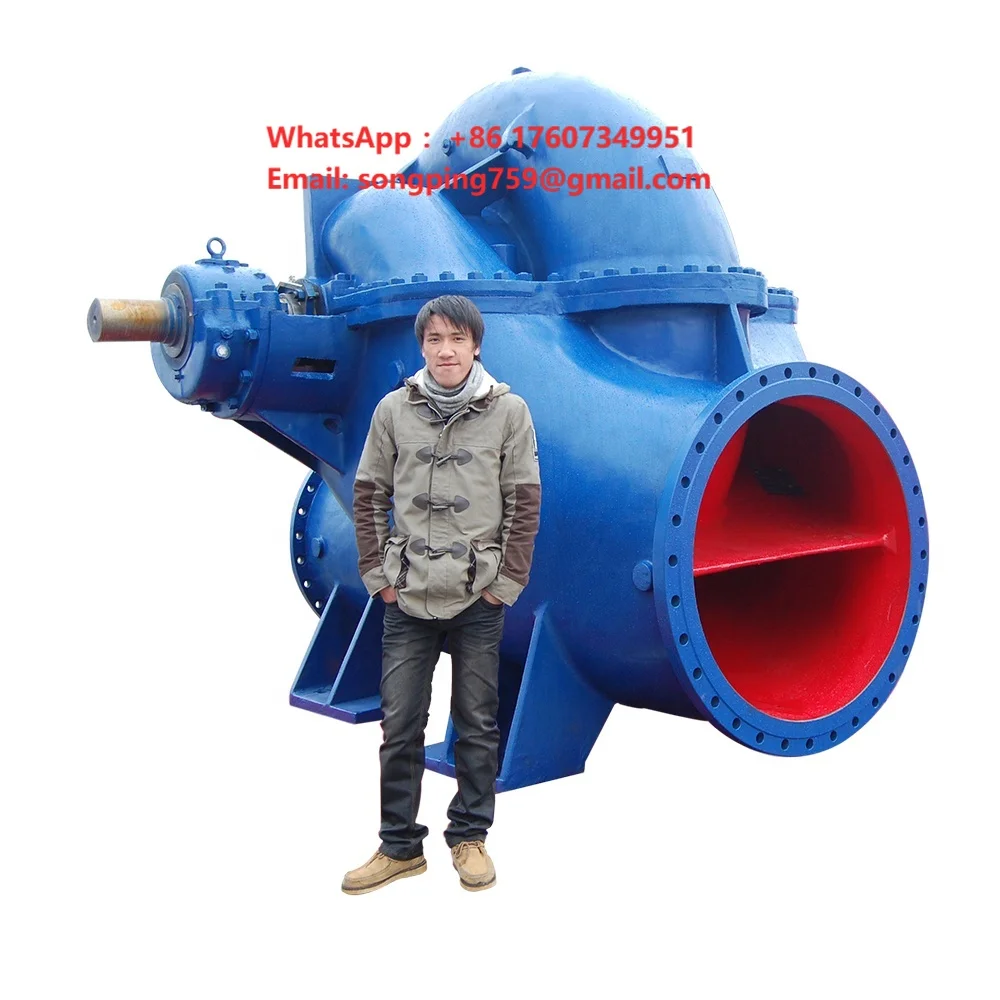 Horizontal Single Stage Double Suction Splict Casing Sea Water Centrifugal Fire Pump