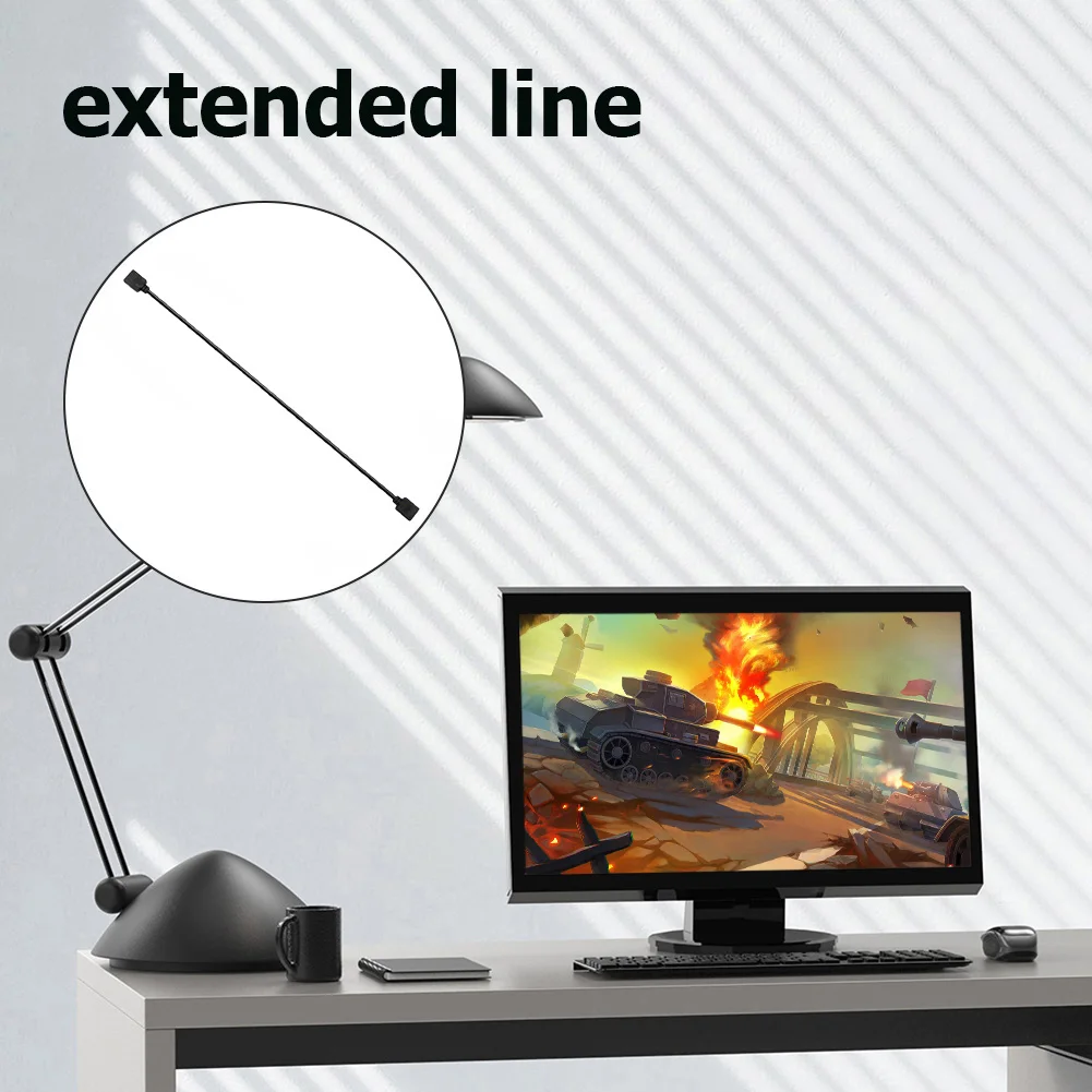 1 To 1 AURA RGB Extension Adapter Cable Computer Accessories 5V 3Pin/12V 4Pin AURA Extension Cable 30cm Adapter Cable for ASROCK