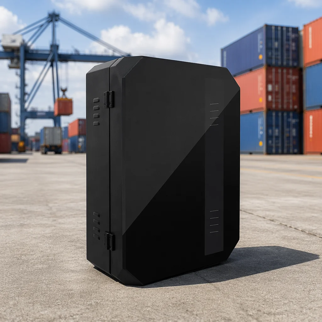 220V Energy Charger Protection Box Housing with Heat Dissipation Fan and External Mounting Base Adjustable Outdoor
