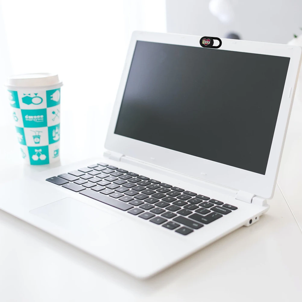 

6 Pcs Privacy Protector Laptop Tablet Cover Slide ABS Cartoon Heart Lip Pattern Lightweight Durable