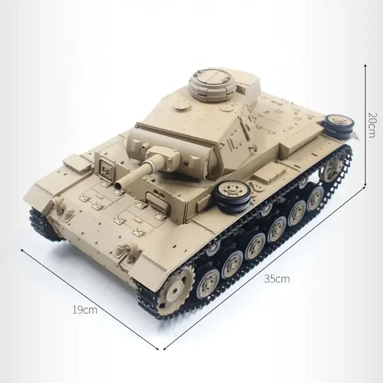 Heng Long 3849 1/16 немецкий танк Panzer III Тип H RC Midium Tank 2.4Gzh модель танка с дистанционным управлением Военная стрельба BB дым звук