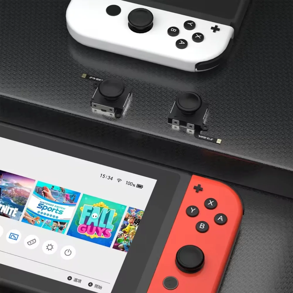 عصا التحكم بتأثير القاعة لنينتندو سويتش/لايت/OLED Joycon عصا الإبهام التناظرية لا أجزاء إصلاح عصا الكهرومغناطيسية لقاعة الانجراف
