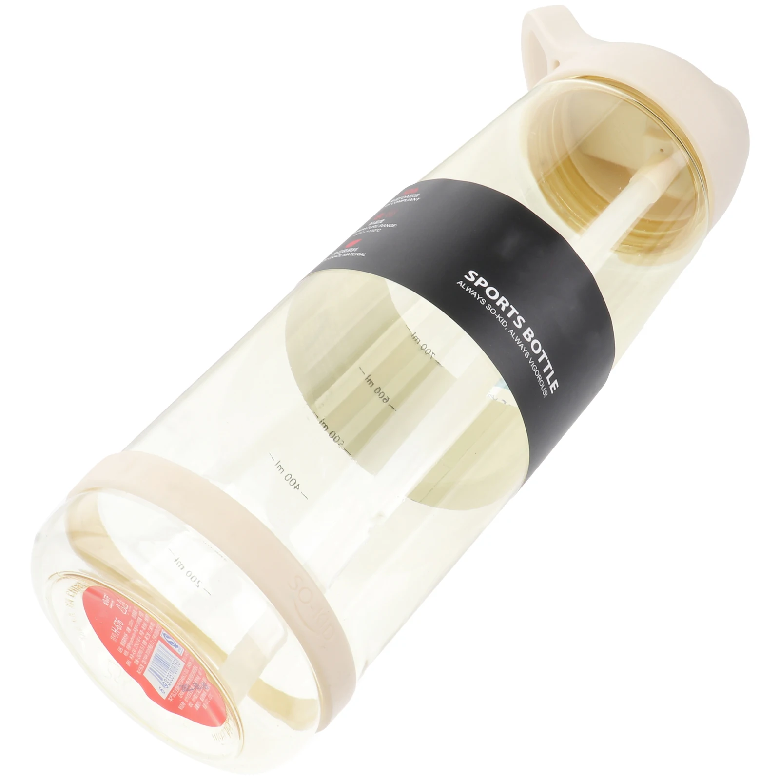 

Portable PC Sports Water Bottle 1000ml Yellow Leakproof Straw H held Cup Large Capacity Scale Measuring Kitchen Bar Use Outdoor