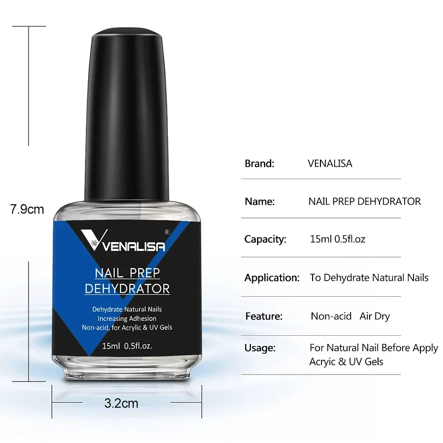 2Pcs Nail Prep Dehydrator And Acid-Free Primer Set for Acrylic & UV Gel Nails Long-Lasting Strong Adhesive Base Coat