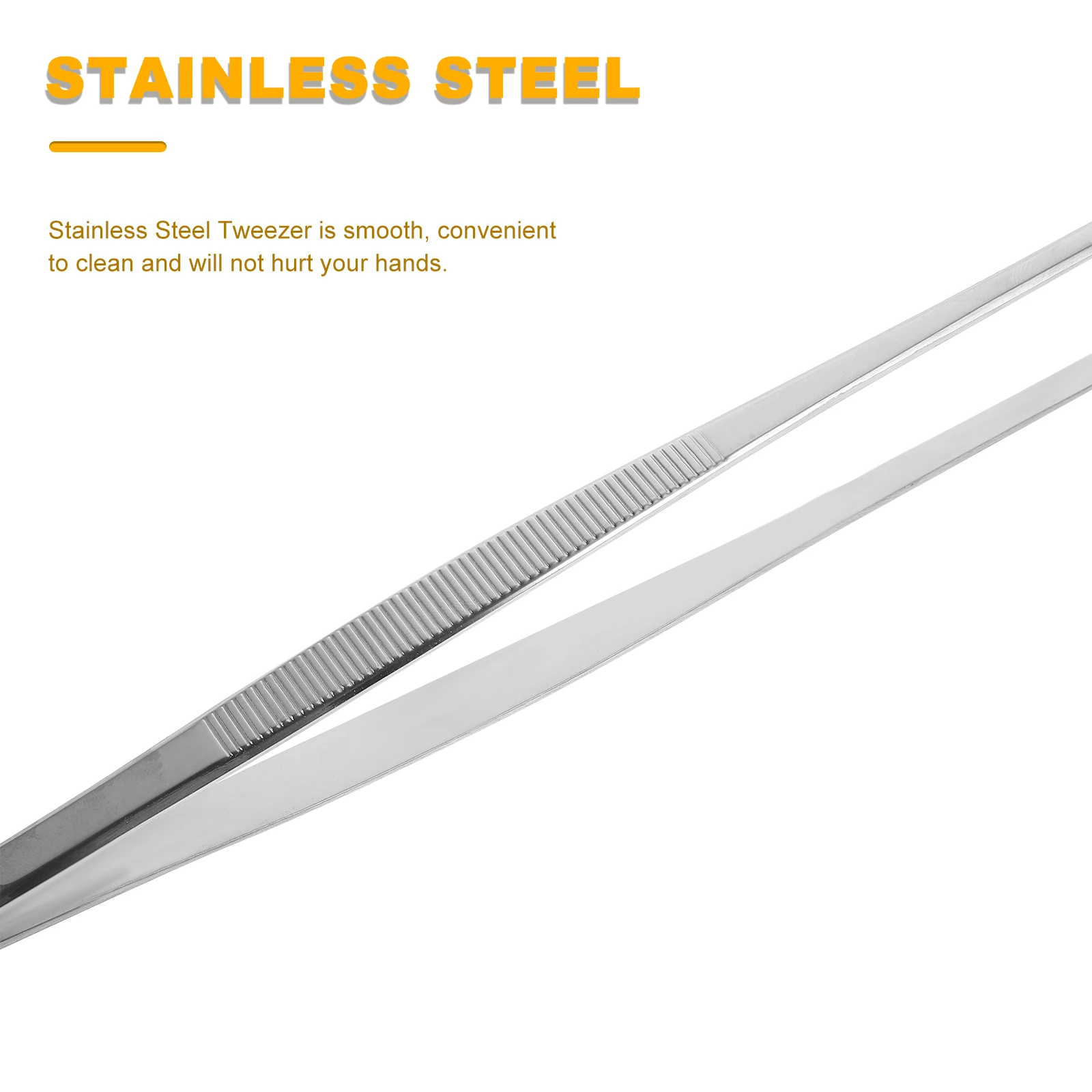 

Stainless Steel Kitchen Tweezer Cooking Tweezers Heat Resistant Food Tongs Kitchen Tools for Food Pickup and Cooking