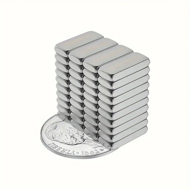 مغناطيس 12 × 5 × 2 (100 قطعة) لتخزين المكاتب والأدوات، مغناطيس التخزين، مغناطيس الخريطة، مغناطيس إغلاق الدرج #2