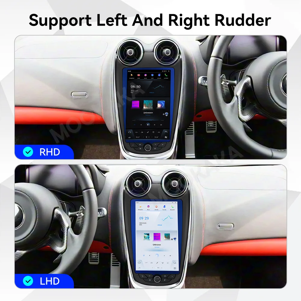 For McLaren GT 570 540C 600LT 2015 - 2021 9.9 inch Tesla Screen Android 13.0 Car Radio GPS Navi Screen Multimedia Audio Stereo