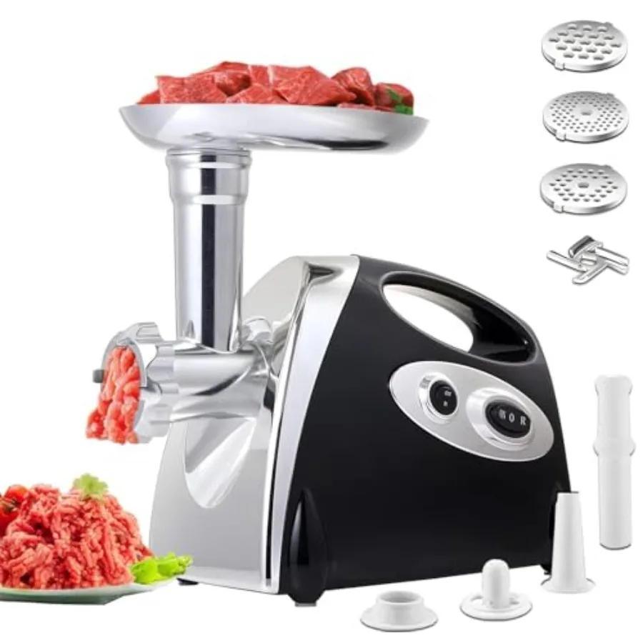 

Electric Meat Grinder Mincer MachineHeavy Duty Meat Grinders 2800W Sausage Maker with Blade 3 Plates Sausage Stuffer Tube and K