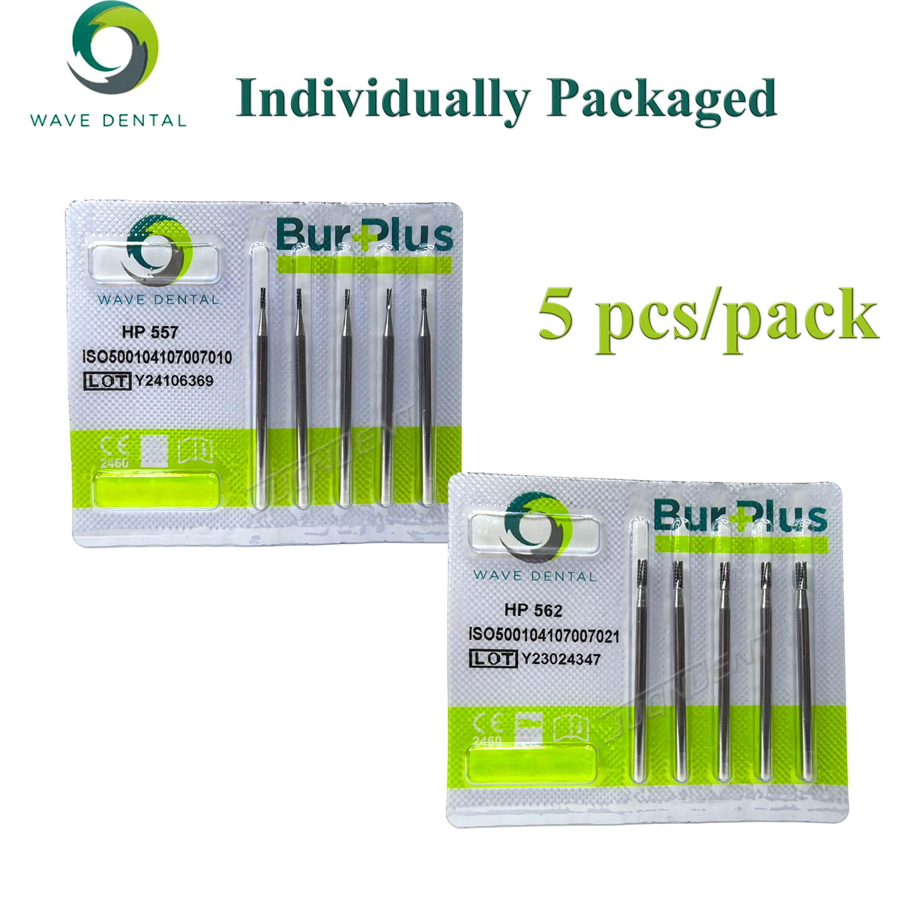 WAVE Dental Tungsten Carbide Burs Dentistry Drills Dental Strawberries HP For Straight Nose Cone Handpiece Dentist Tools 5Pcs