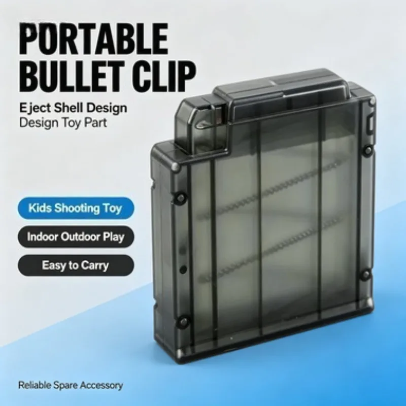 Kids Daily Shooting Toy Accessory Portable Carry Bullet Clip Classic Eject Shell Design