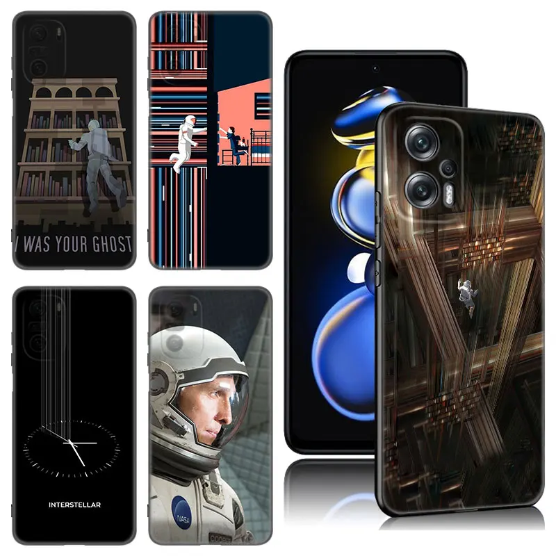 Interstellar Movie Black Silicone Phone Case For Xiaomi 10T 11T 13T 14 Pro 11 Lite POCO X3 NFC M3 M4 M6 X4 X5 Pro 5G F5