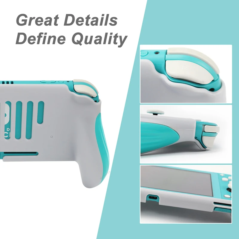 Ochronne etui z uchwytem do konsoli Nintendo Switch Lite, akcesoria, odporne na upadki i wstrząsy, osłona z uchwytem do Switch Lite — zdjęcie 6