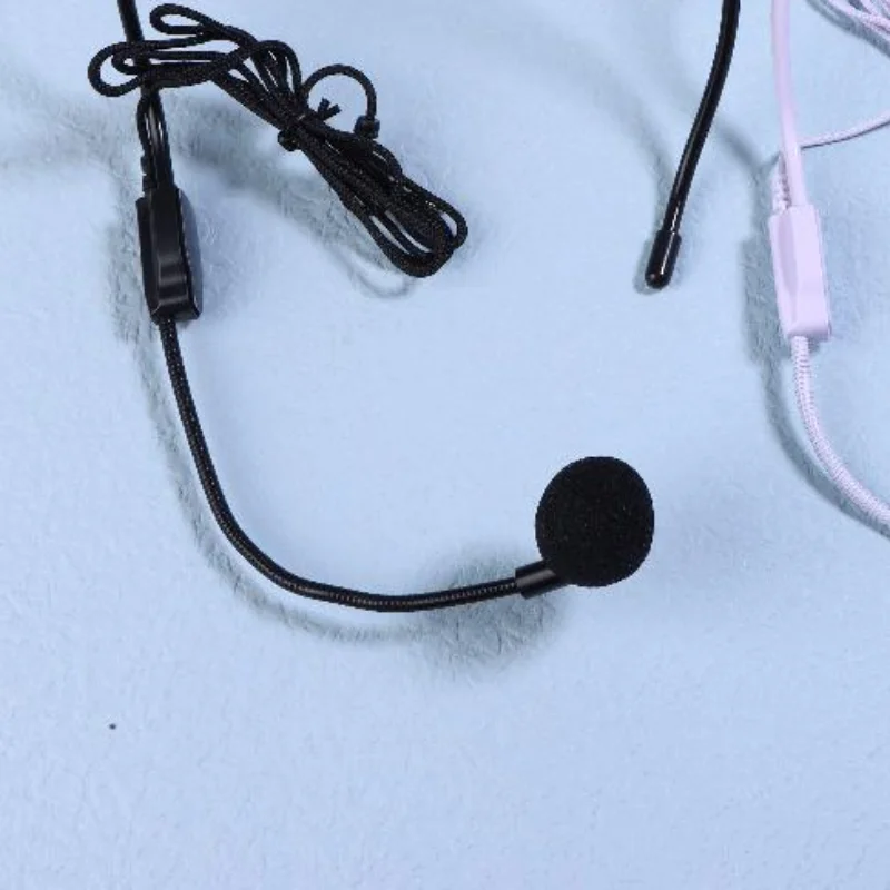 1Pcs Wired 3.5mm Plug Guide Lecture Speech Headset Mic Portable Head-mounted Headset Microphone For Teaching Meeting