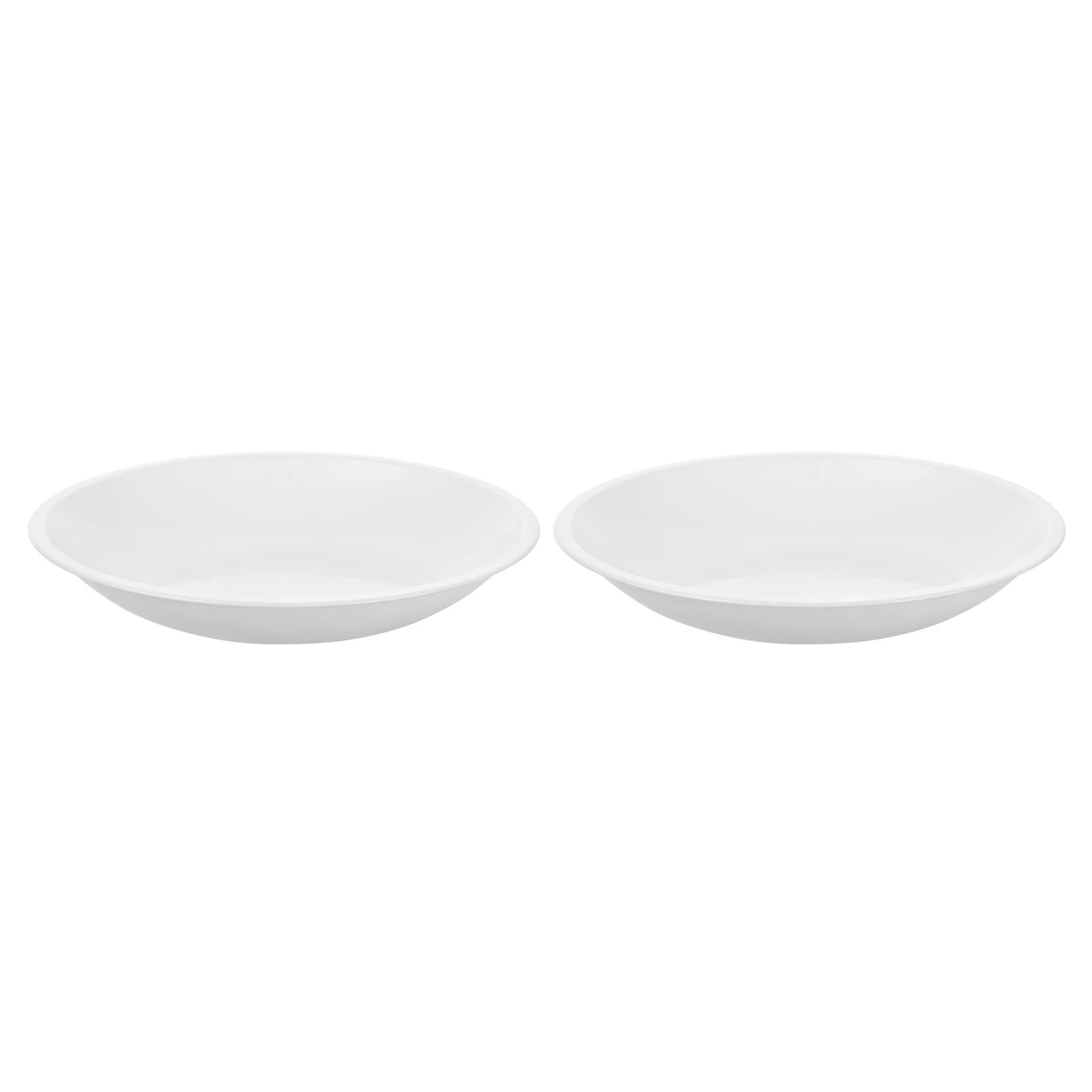 

2pcs Scale Measuring Bowls White Portable Weighing Tray Plastic Kitchen Food Weighing Reusable Electronic Powder