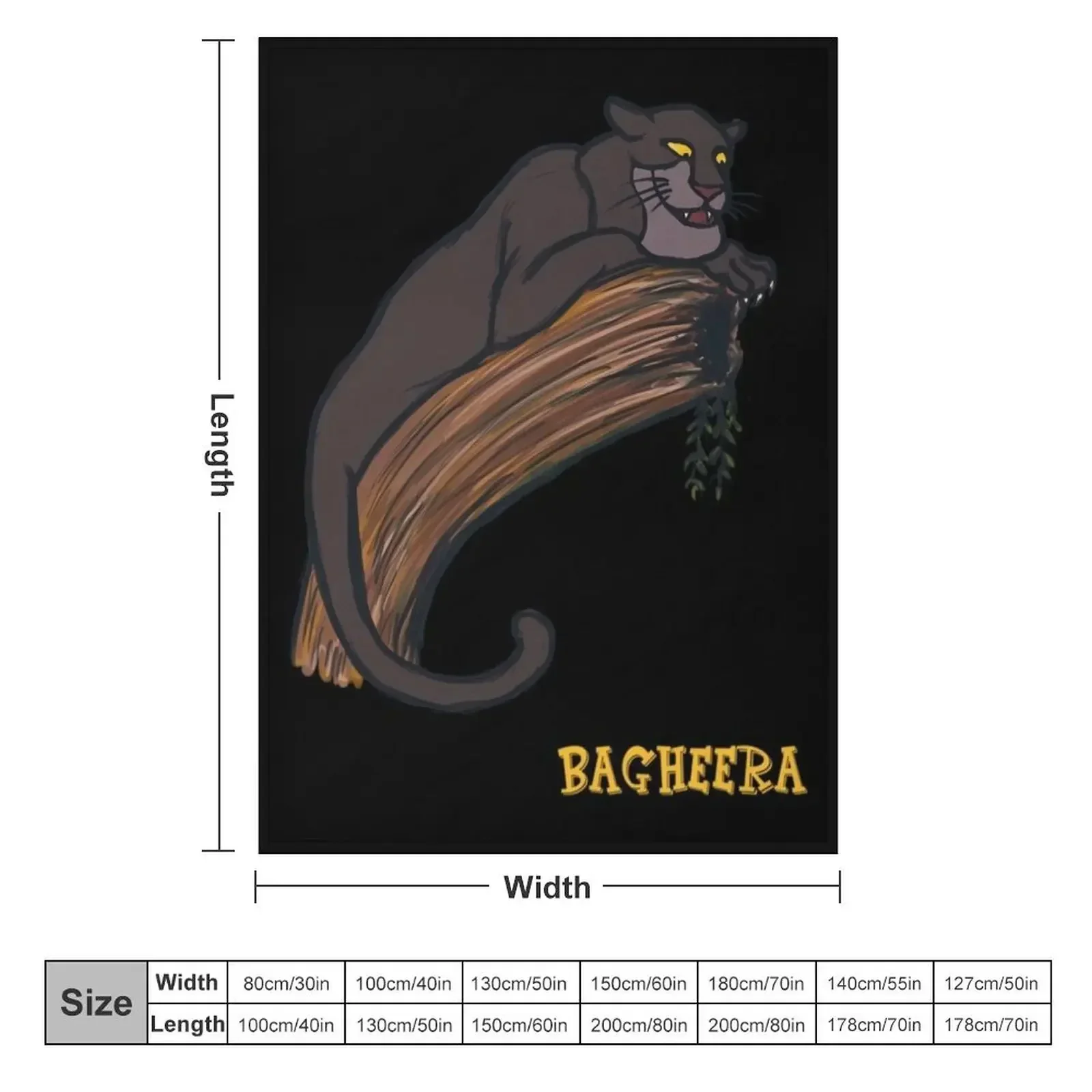 Bagheera the panther Throw Blanket Weighted Bed covers Thermal Bed manga Luxury Thicken Blankets