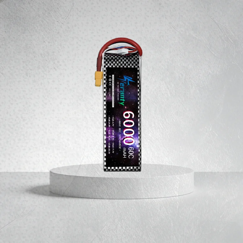 TERANTY 3S 6000mah Lipo Battery 11.1V 6000mah 60C Max 80C RC Battery with XT90 EC5 XT60 T for RC Car Drone Helicopter Boat
