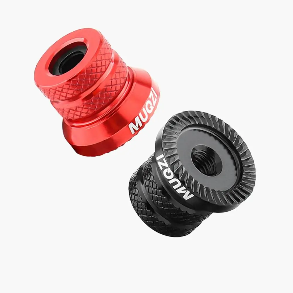 1 Pair Aluminium Alloy Bike Hub Nut High Strength Lightweight Bicycle Axle Nut Anti Slip Design Corrosion Prevention