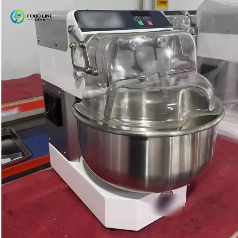 Customized High Grade Commercial Dual Arm Spiral Dough Mixer Stepless Button Speed Regulation Factory Wholesale Price