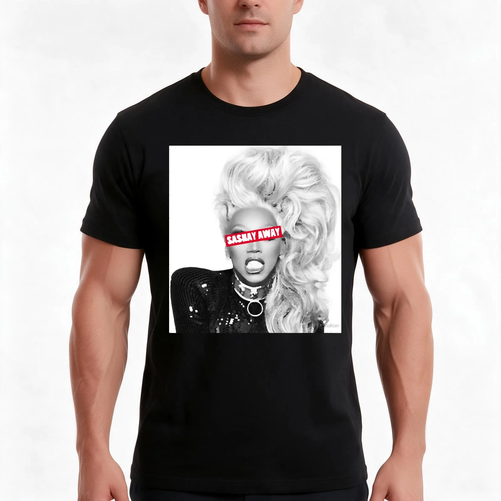 RuPaul Sashay Away Classic T-Shirt, Summer Casual Cotton Tee, Oversized Streetwear Tops, Vintage Graphic Print, Unisex Men Women