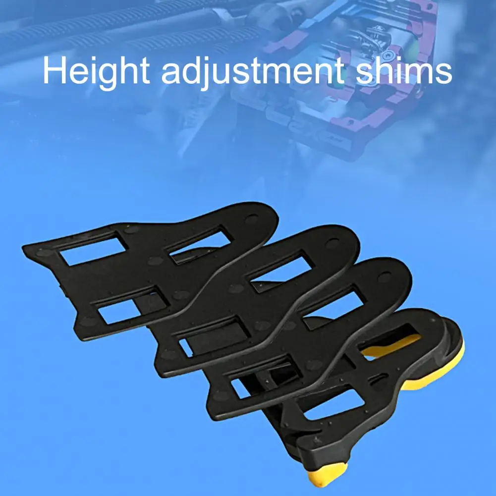 

1 Set Useful Road Bike Cleat Ultralight Height-adjusting Shims Locking Plate Cycle Shoes Anti-skidding Mountain Bike Cleats