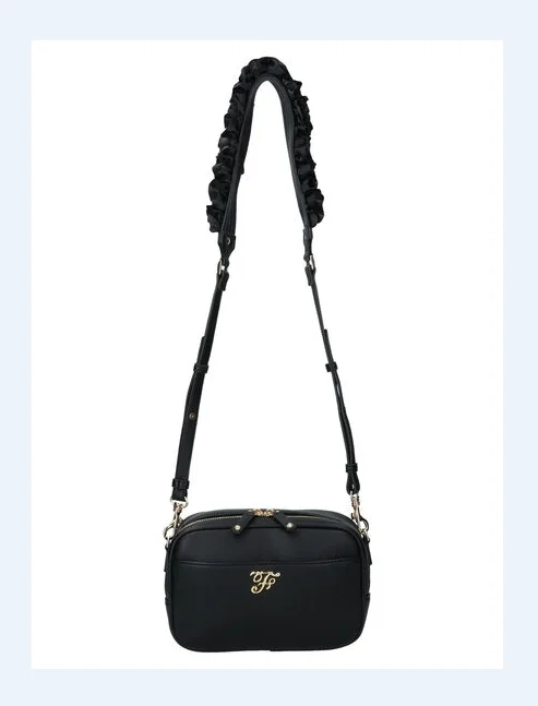 Japanese Style New Letter F Cute Satin Lace Shoulder Strap Crossbody Bag Ladies Small Square Bag Women's Leather Shoulder Bag