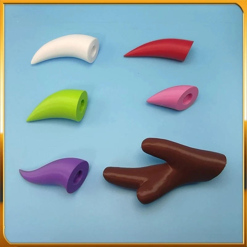 Cosplay Furry Accessory Magnetic Animal Horns 3D Printed Custom Color for Fursuit Making 1 Piece Ears DIY Props