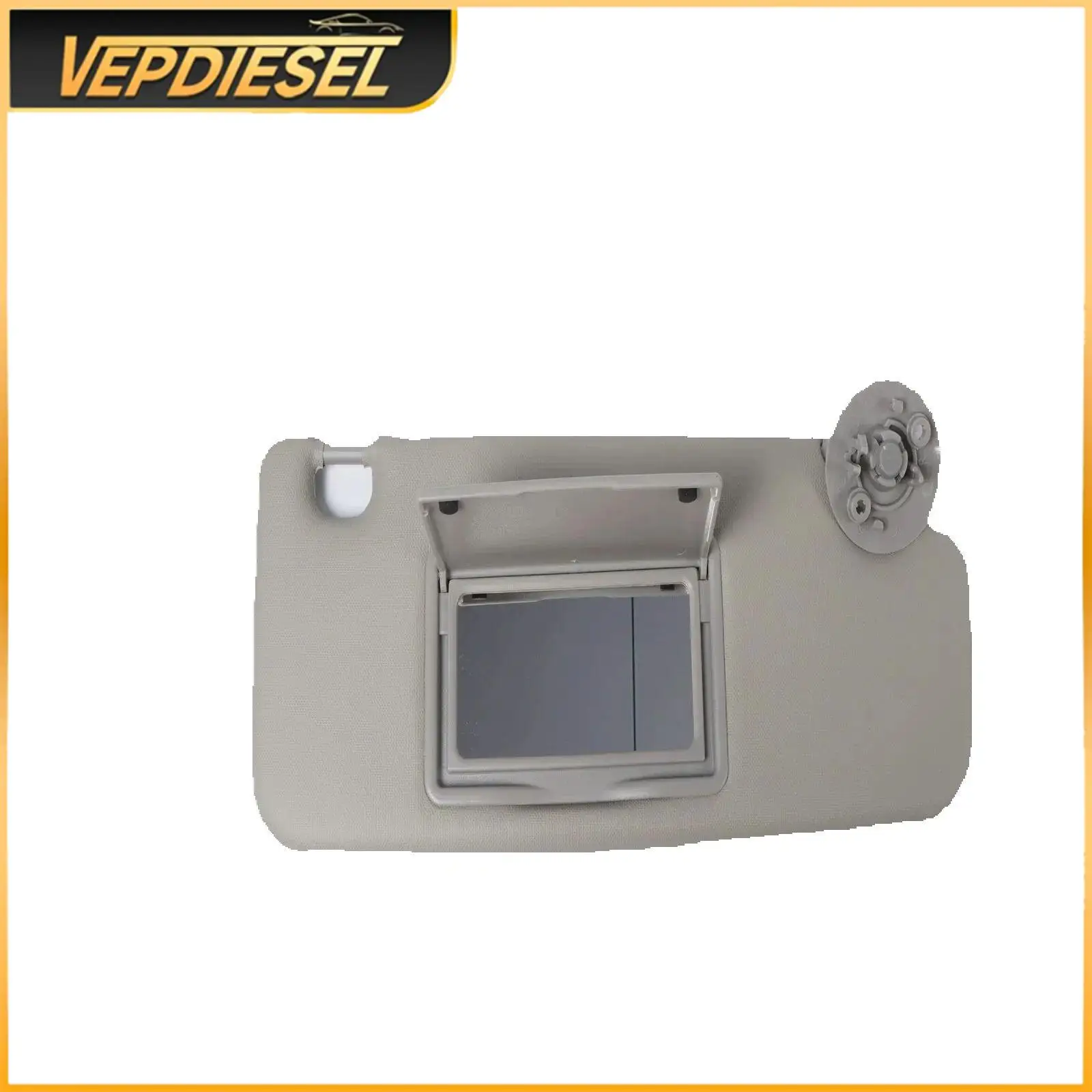 

22777572 Car Right Sun Visor for CHEVROLET Spark Sonic 2011-2022 Gray Cloth Plastic With Mirror Without Light