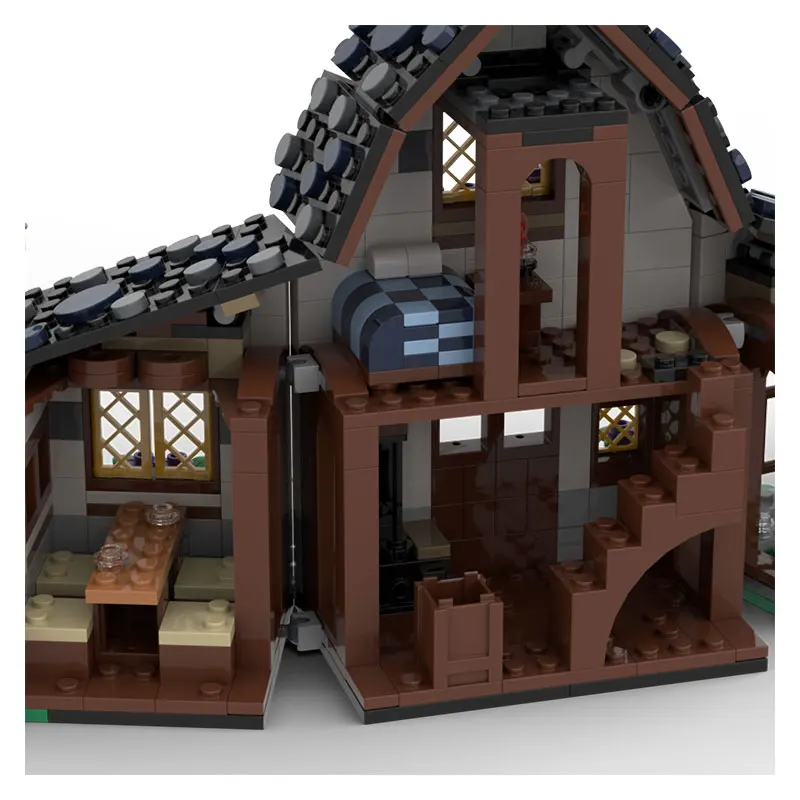 

In-stock new product: MOC 678-piece Medieval Village House building blocks set. Small particle assembly building blocks, educat