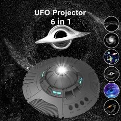 Neue UFO LED Stern Projektor Nachtlicht 8 in 1 Planetarium Projektion Galaxie Sternen himmel Projektor Lampe für Kinder Geschenk Raum Dekor