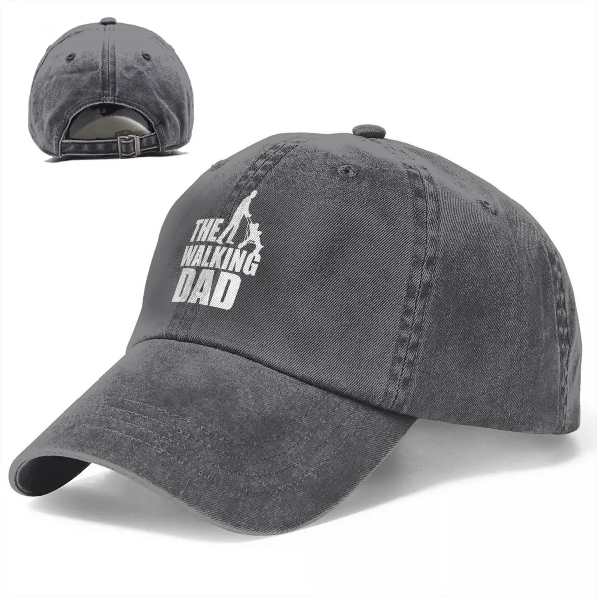 The Walking Dad Funny Baseball Caps Distressed Washed The Walking Dead Father Day Snapback Cap Unisex Outdoor Adjustable Fit Hat image 2