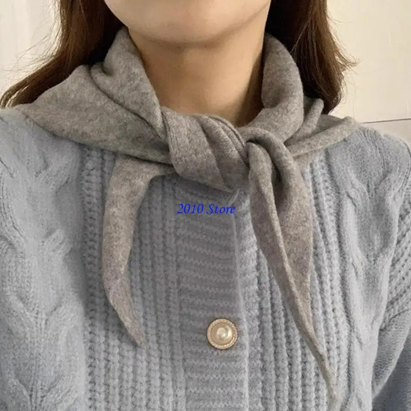 

F3MF Knit Head Scarf Keep Warm Perfect for Skiing and Camping Unisex Neckerchief Elegant Neck Scarves for Outdoor