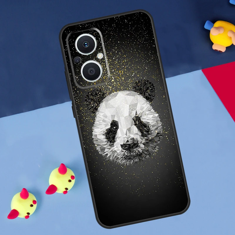 Cute Cartoon Panda Case For OPPO Reno 10 Pro 4 5 6 7 8 Lite 4Z 5Z 8T OPPO Find X6 Pro X5 Lite X3 X2 Neo Cover