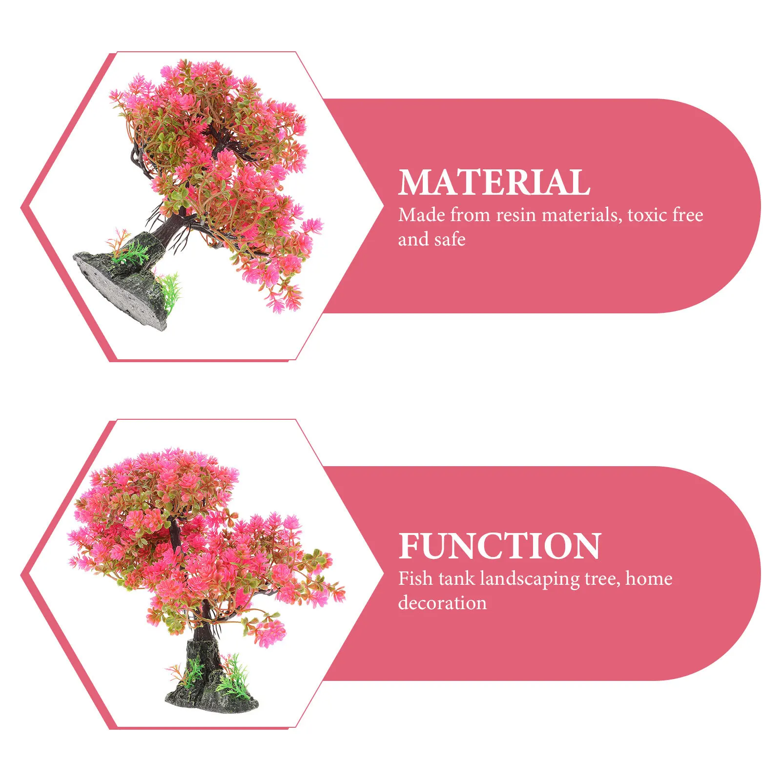 

Decorative Aquarium Plant Resin Fish Tank Decor Compact Household Realistic Gift Fake Tree Decorative Aquarium Plant
