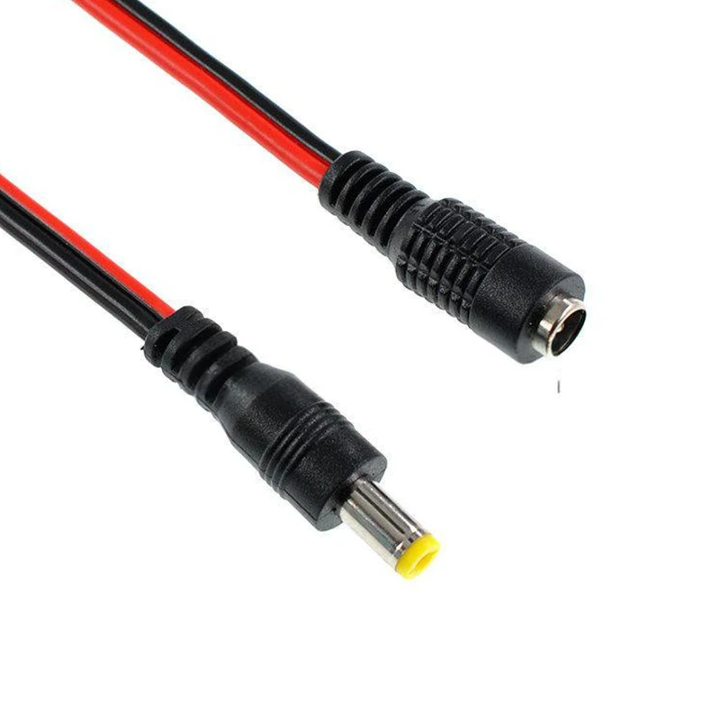 5/10/20/30Pcs 12V DC Connectors Male Female Jack Power Pigtail  Cable Wire Adapter Plug Power Supply 5.5*2.1mm For Cctv Camera