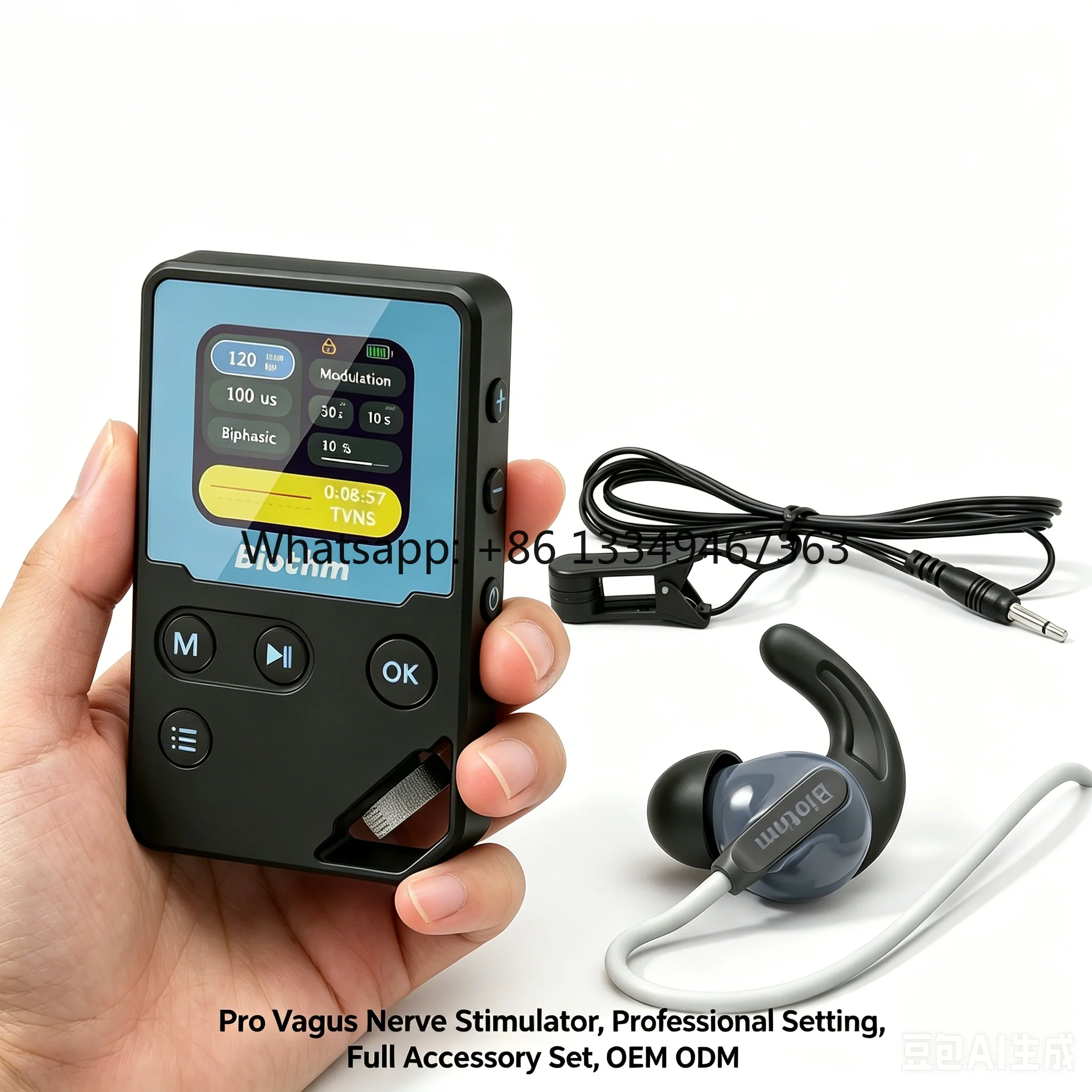 Adjustable Vagus Nerve Relaxation  TVNS CES TNS Pulse Customizable Modes for Neck