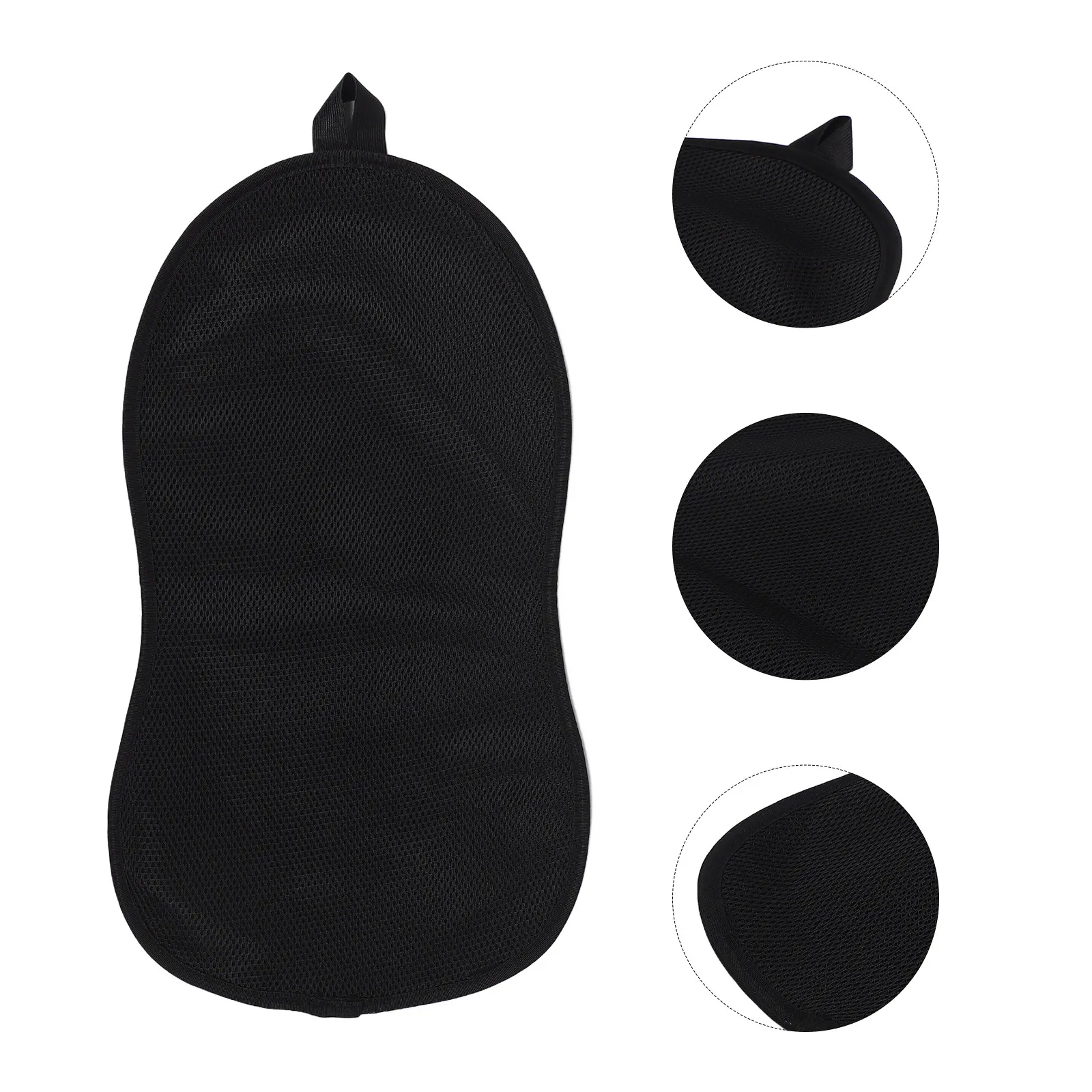 Horseback Riding Saddle Pad Black Moisture Wicking Breathable Mesh Non Slip Shock Absorbing Equestrian Competition Training