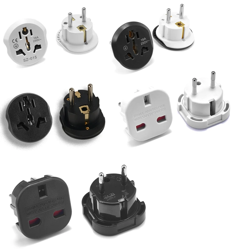 EU Plug Adapter AU UK US To EU Power Adapter American To European Universal Adaptor AC Outlet Euro Electrical Plug Converter