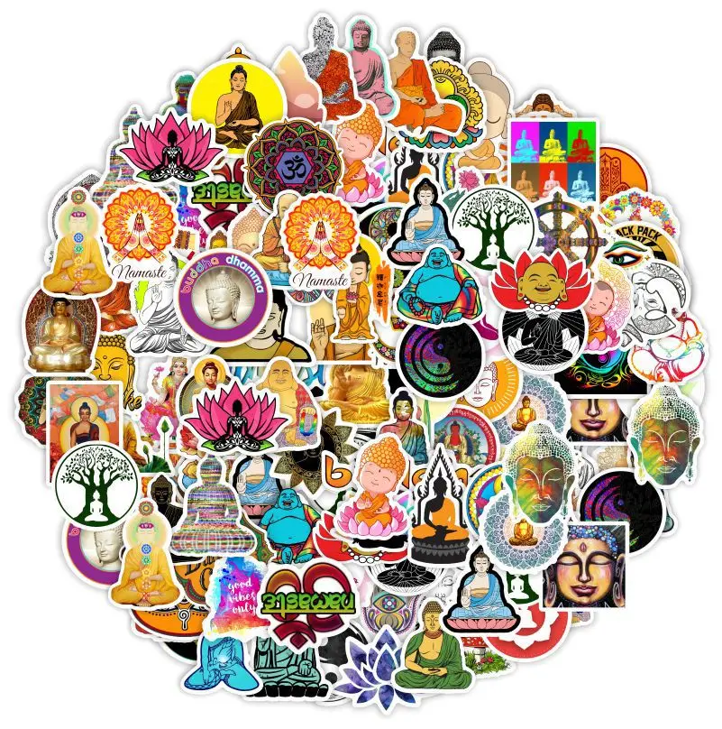 10/30/50/100pcs Buddharupa Stickers Waterproof Skateboard Motorcycle Guitar Luggage Laptop Bicycle Sticker Kids Toys