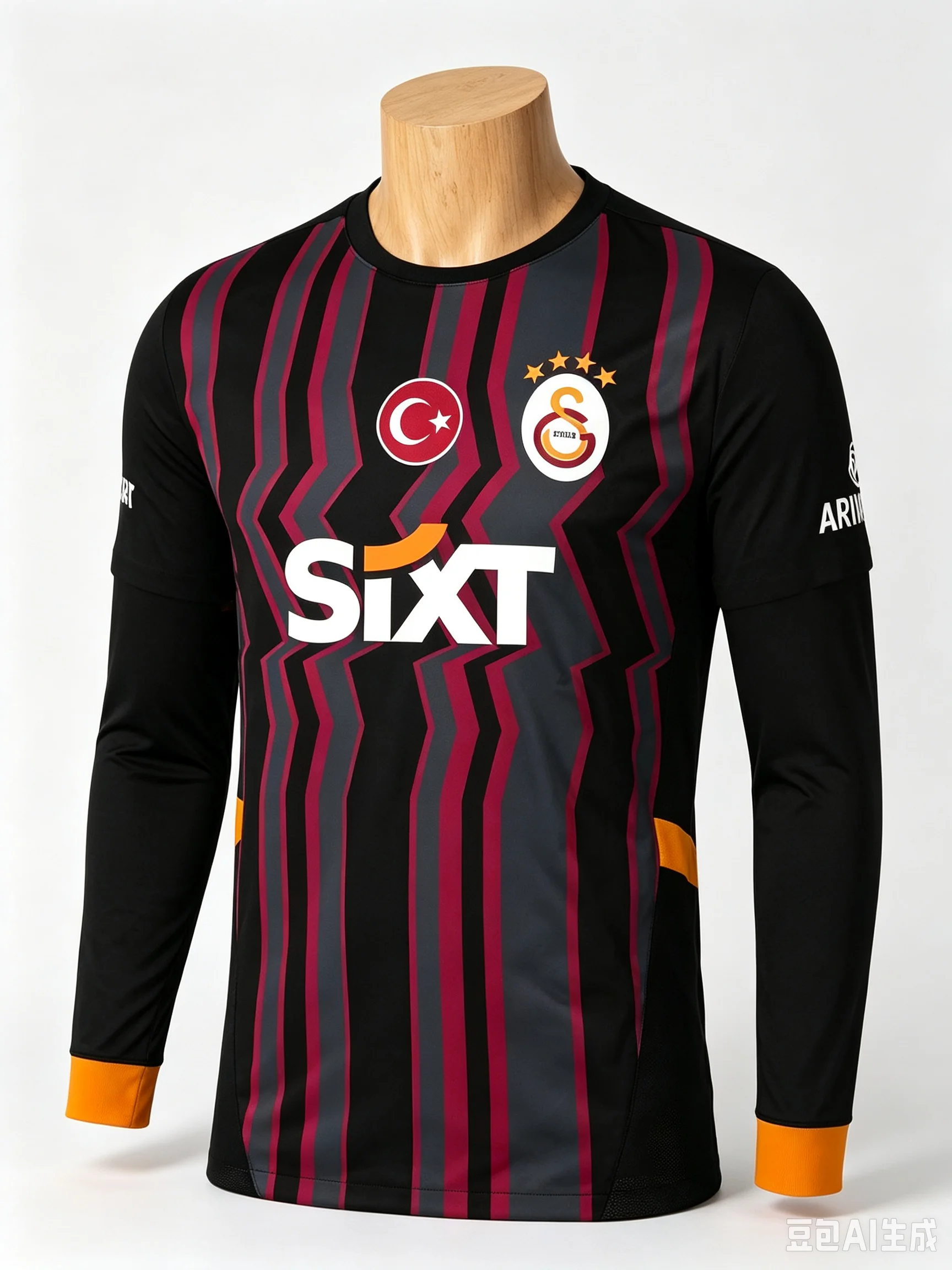 2026 Turkey Galatasaray Long Sleeve Soccer Jersey Spring Autumn Y2K Quick Dry 3D Printed Football Shirt Men Sports Fan Training