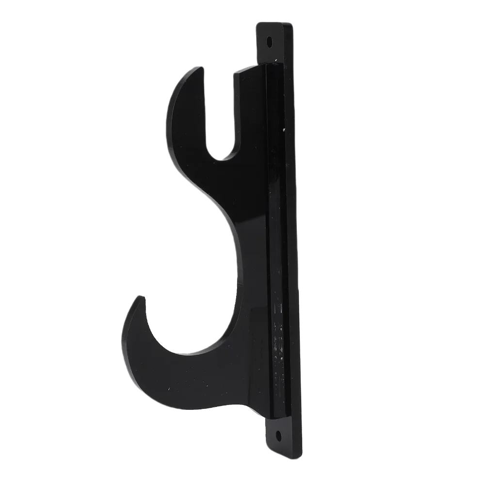 4Pcs Premium Acrylic Wall Mount Sword Stand Black 16.5x7cm 2 Tier Sword Rack Acrylic Sword Display For Samurai Sword