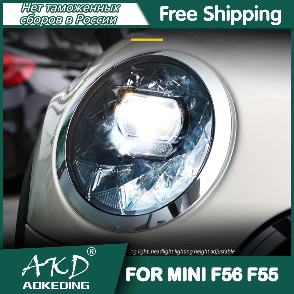 

Car For MINI F55 F56 2014-2022 Headlights DRL Day Running Light LED Bi Xenon Bulb Fog Lights Car Accessory F54 F57 Head Lamp