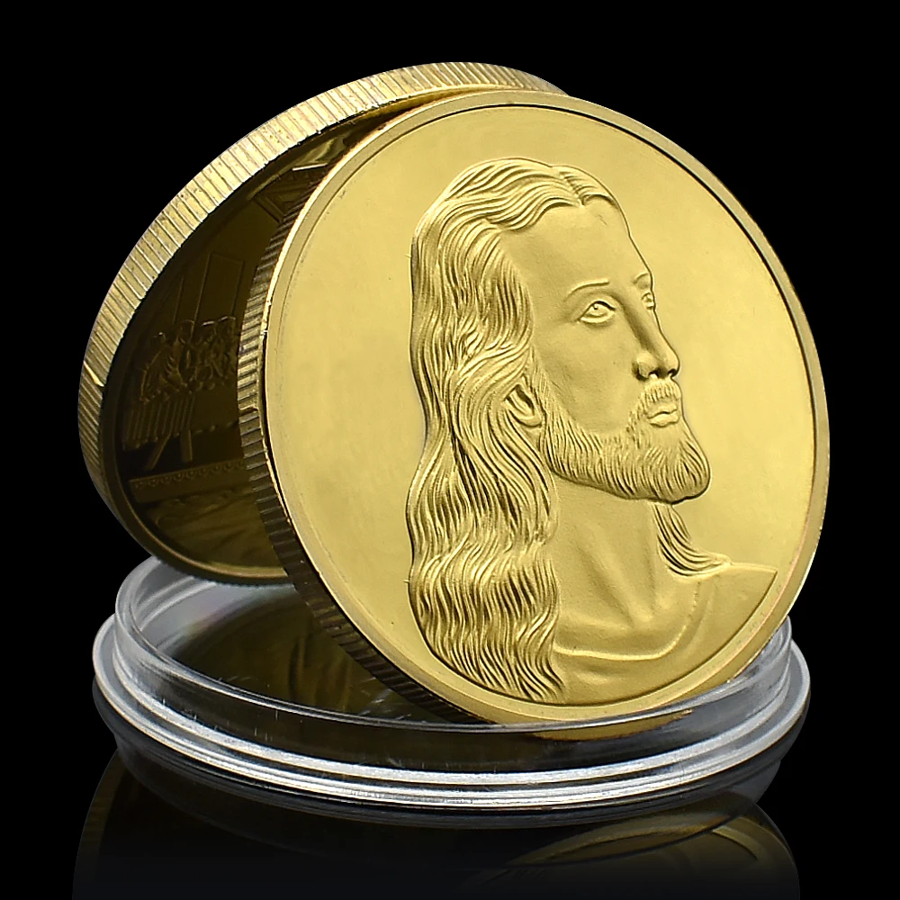 

The Last Supper of Jesus Gold Plated Coin Christ 1 Ounce Medallion Holiday Gifts Fans Collection